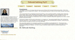 Desktop Screenshot of drdeborahsalzberg.com